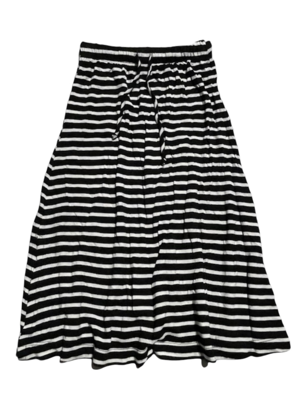 Handmade boutique black & white striped maxi skirt 18-24 months